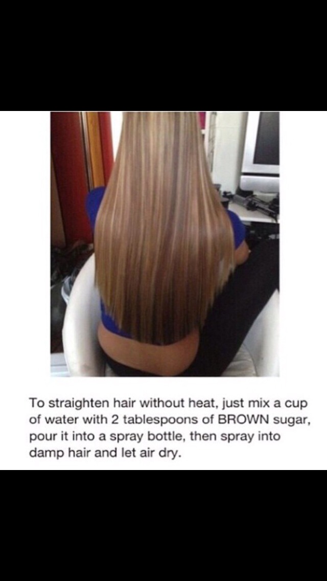 Straight Hair With No Heat By Maleena Martin Musely