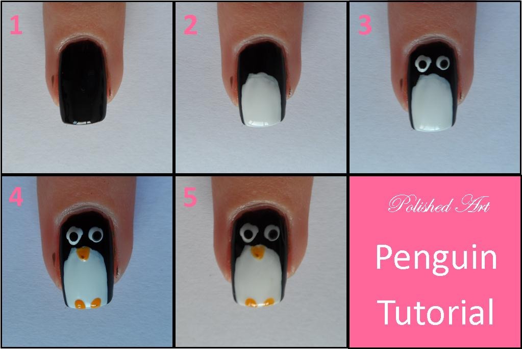 Musely Penguin Nail Art Tutorial