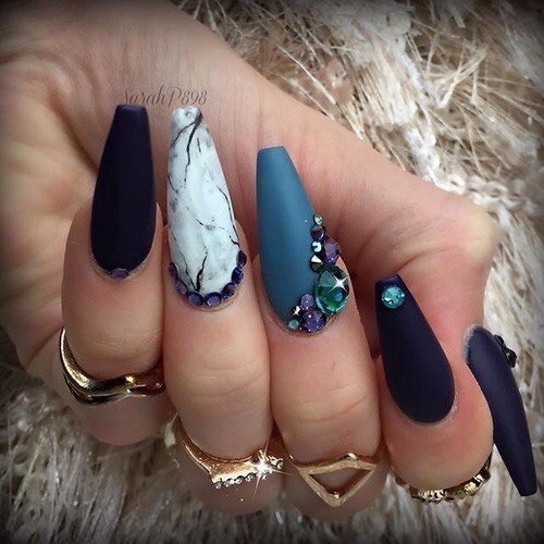 26 Cute Coffin Nails - Musely