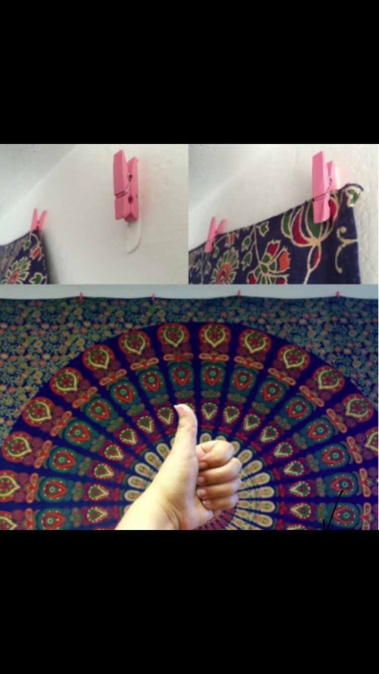 Super Easy Way To Hang Tapestries Musely