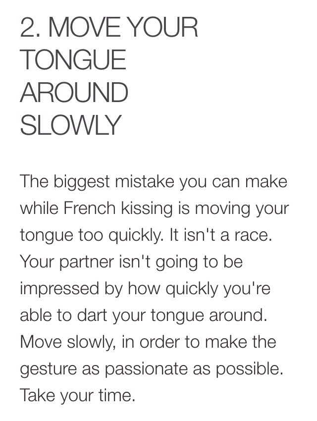 What To Do With Your Tongue When French Kissing What To Do With Your Tongue When French Kissing