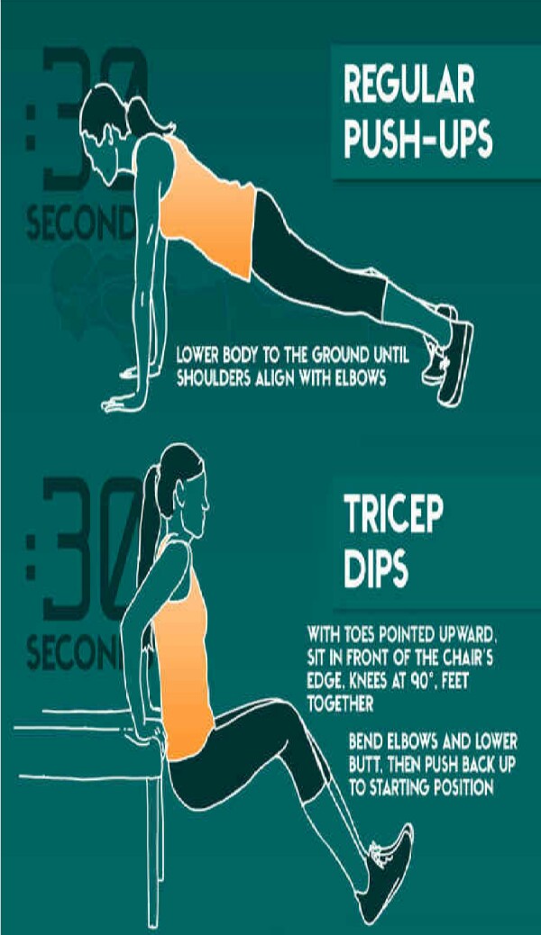 💥Great 3 minute arm workout! For beginner, intermediate and advanced! 💥