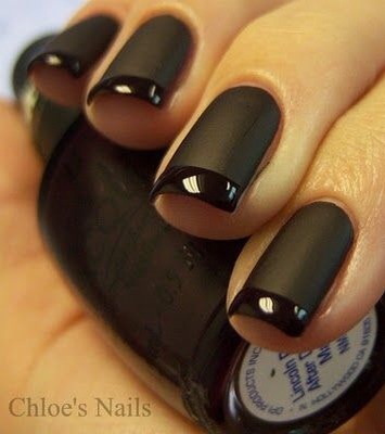 Musely Black French Manicure 2 4 Diy Matte Nail Polish