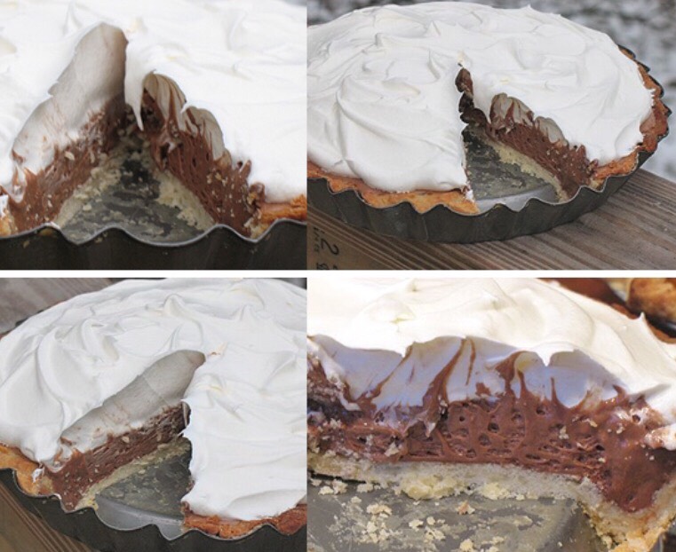 Homemade Bakers Square French Silk Pie. 😘 Musely