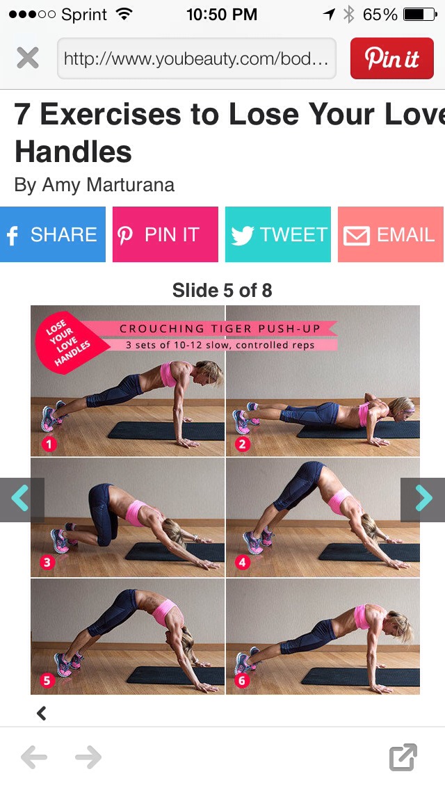 7 Exercises To Lose Your Love Handles... Musely