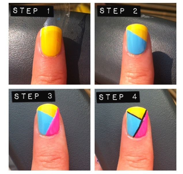 All You Need Is 3 Normal Nail Polishes And A Thin Brush Nail Polish For