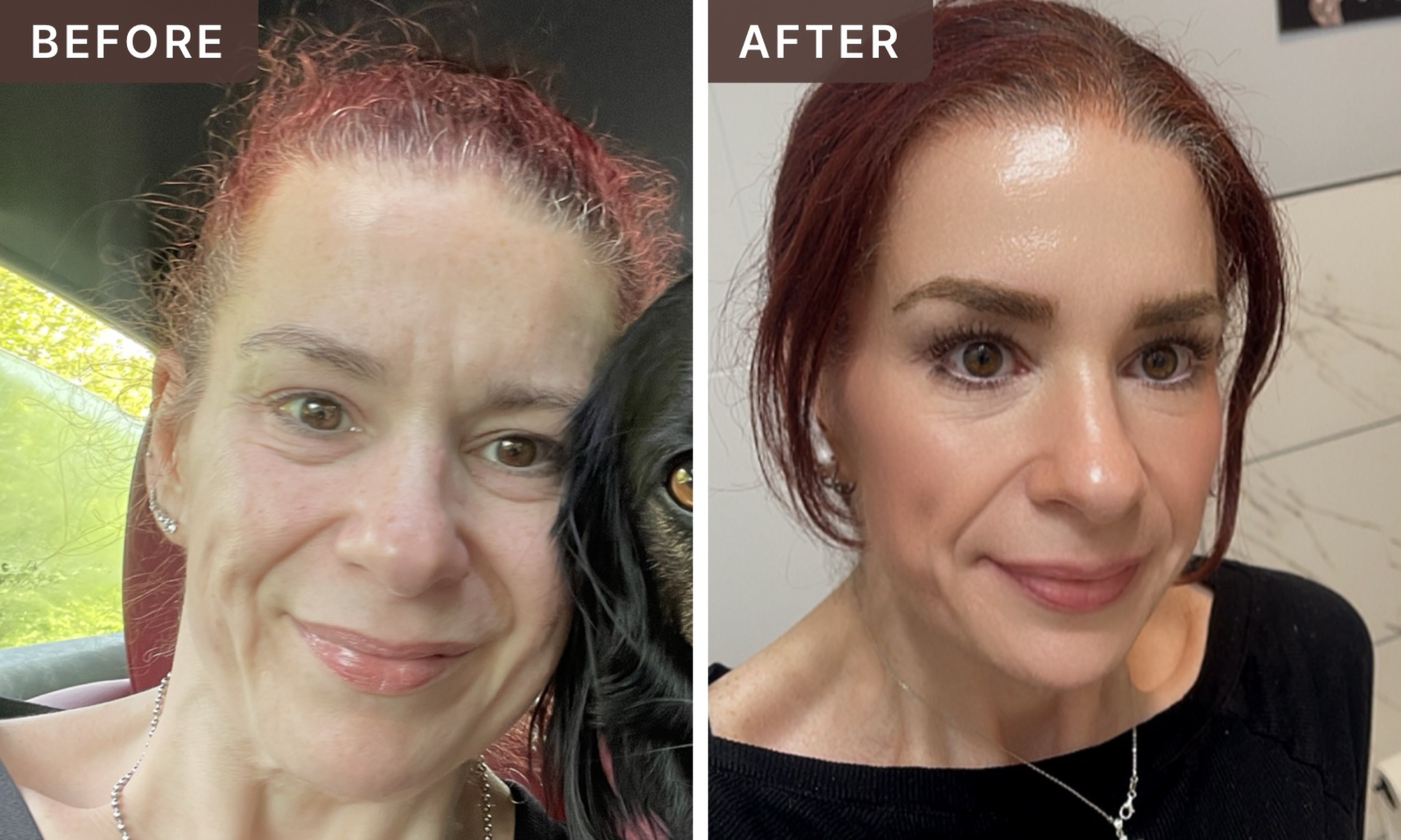 Sheree T. -- before and after, 8 weeks
