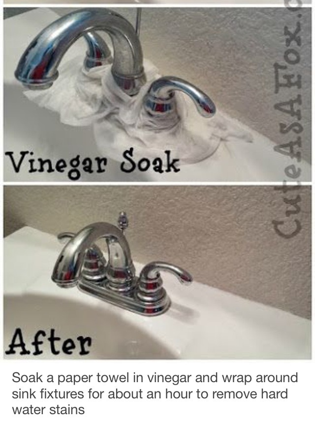 Easy And Simple How To Remove Hard Water Stains Around Faucets By