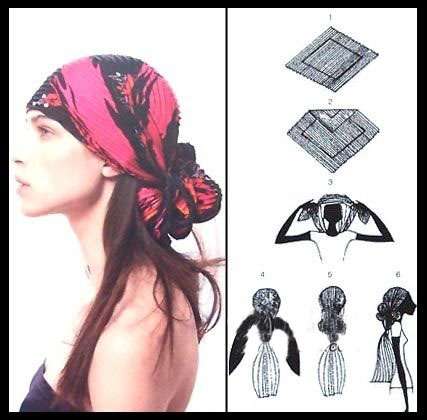 Use Your Favourite Scarf To Tie Your Hair Back By Tria Cameron