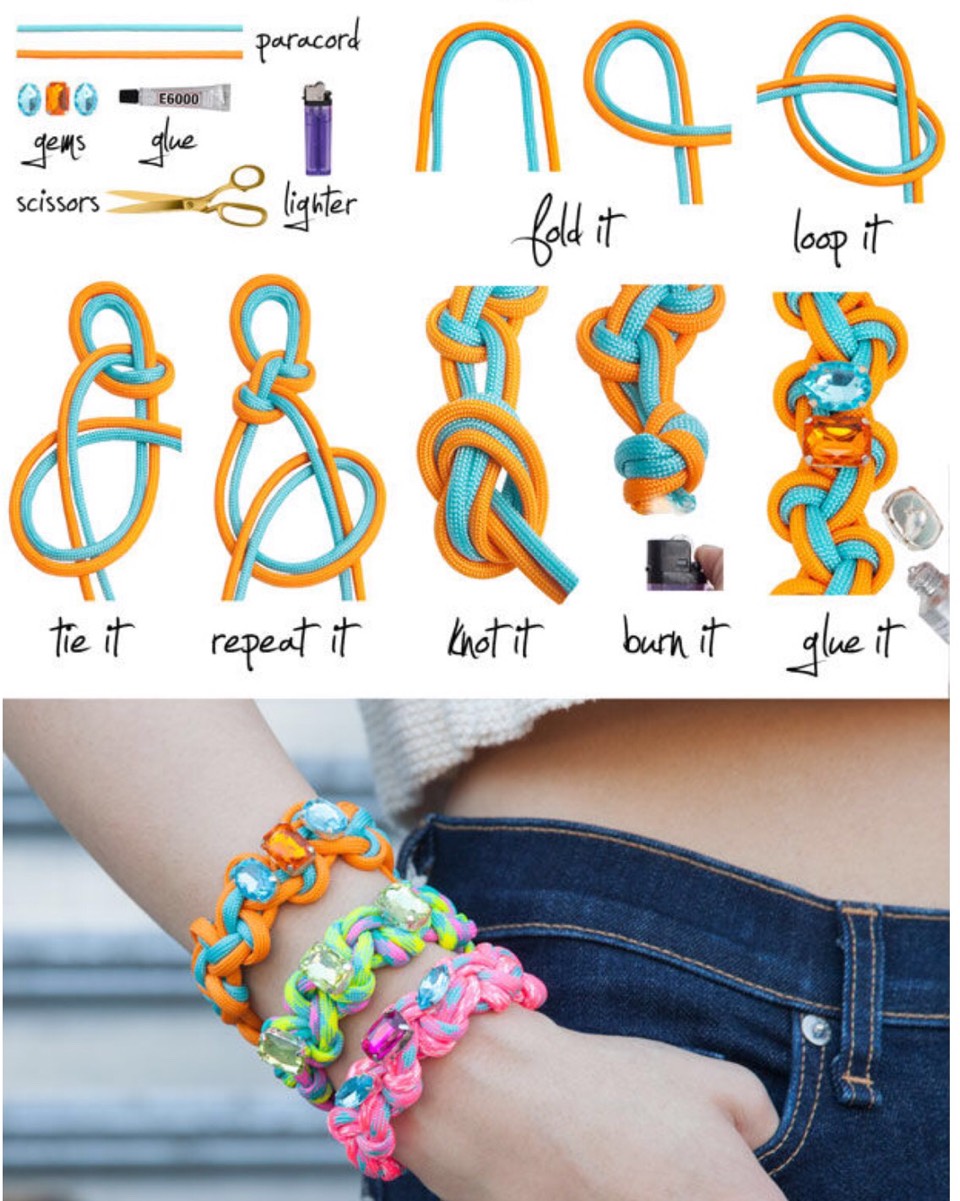 DIY Half Hitch Knot Bracelet. 😍 Musely