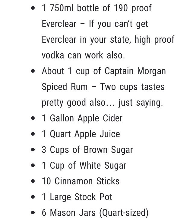 Apple Pie Moonshine Recipe With Everclear 190 And Captain