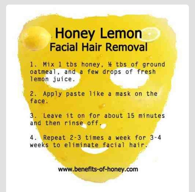 Diy Lemon Honey Facial Hair Remover