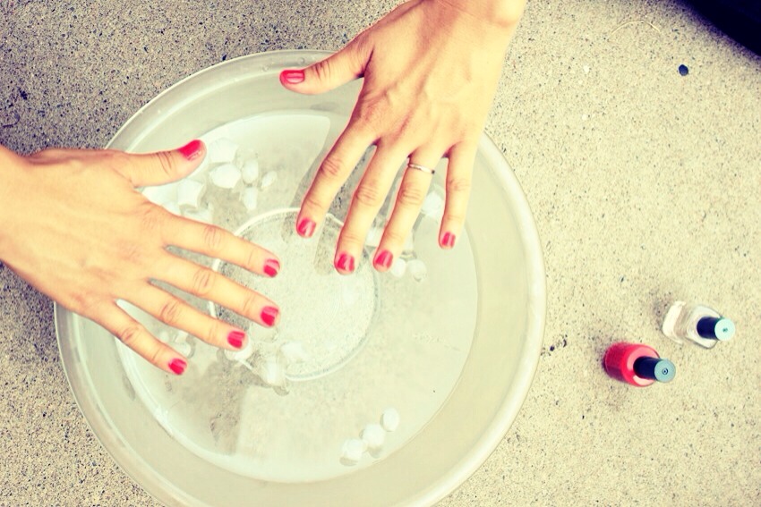 Dipping Painted Nails In Cold Water After Being Painted Will Even Out