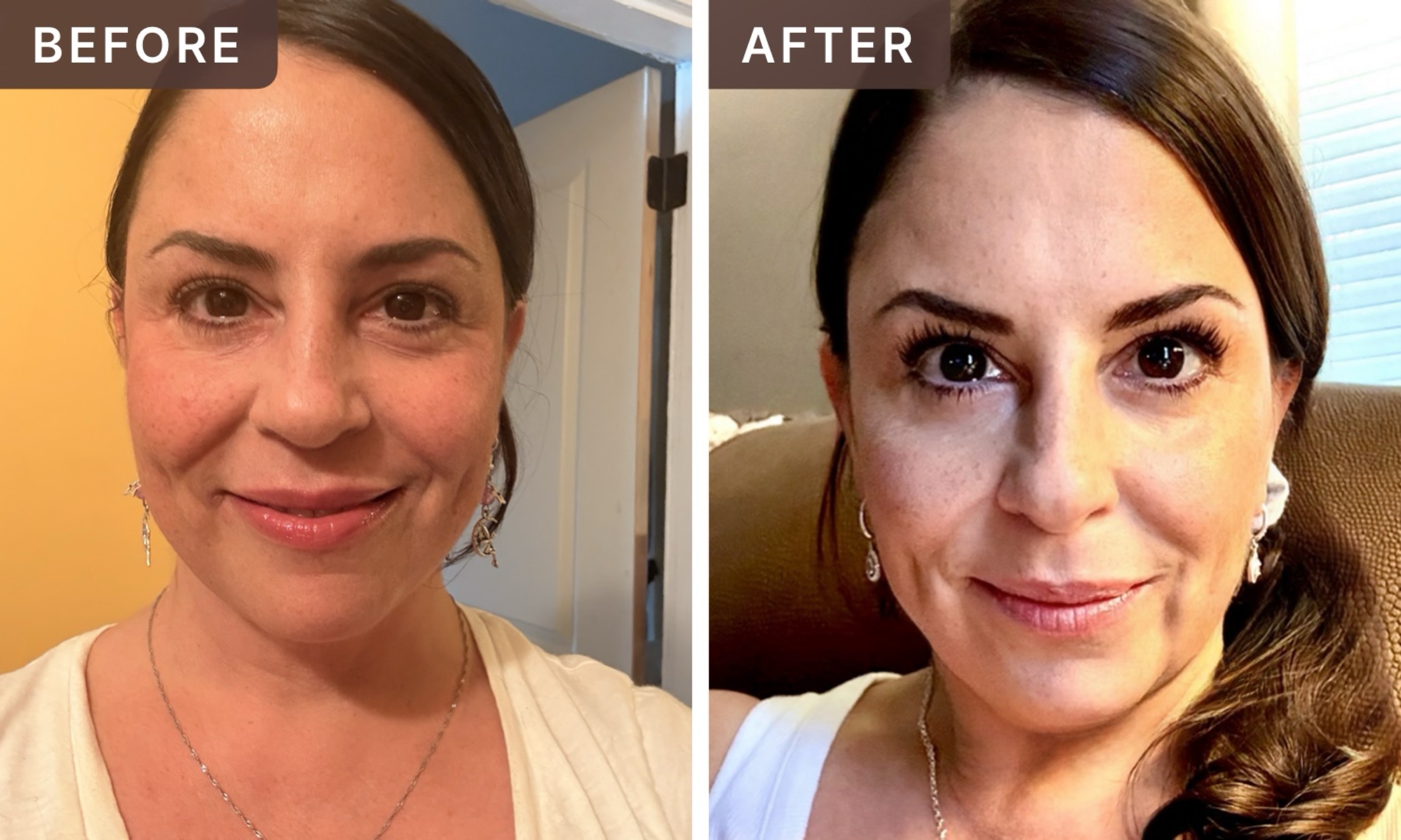 Sarah G. -- before and after, 8 weeks