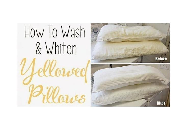 HOW TO WASH & WHITEN YELLOWED PILLOWS Musely
