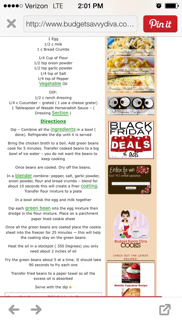 TGI Fridays Copy Cat Green Bean Fries Musely