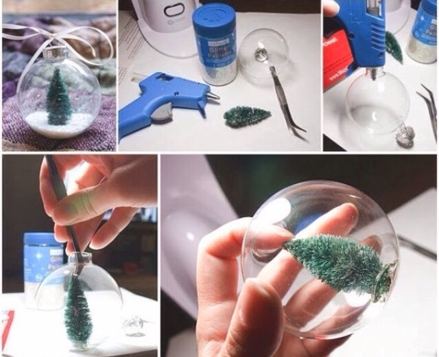 DIY Snow Globe Christmas Ornament - Musely