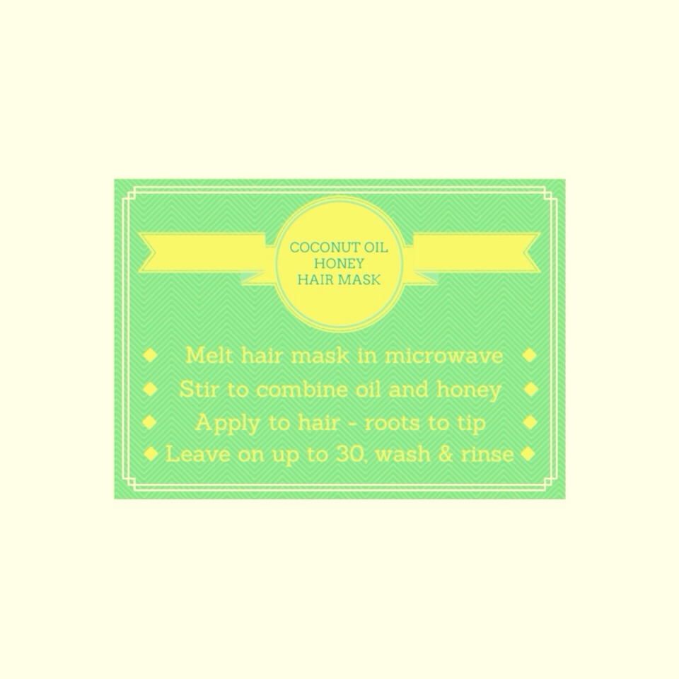 Coconut Oil Honey Hair Mask Musely