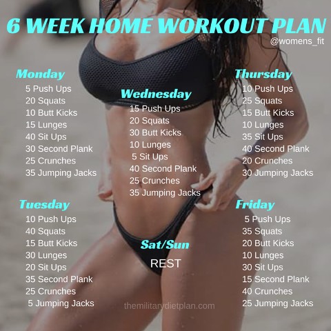 6 week home workout outlet plan no equipment