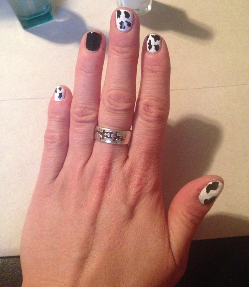 cow nail design