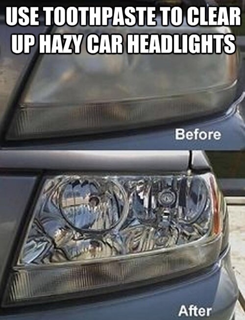 Clean Your Headlights With Toothpaste! Musely