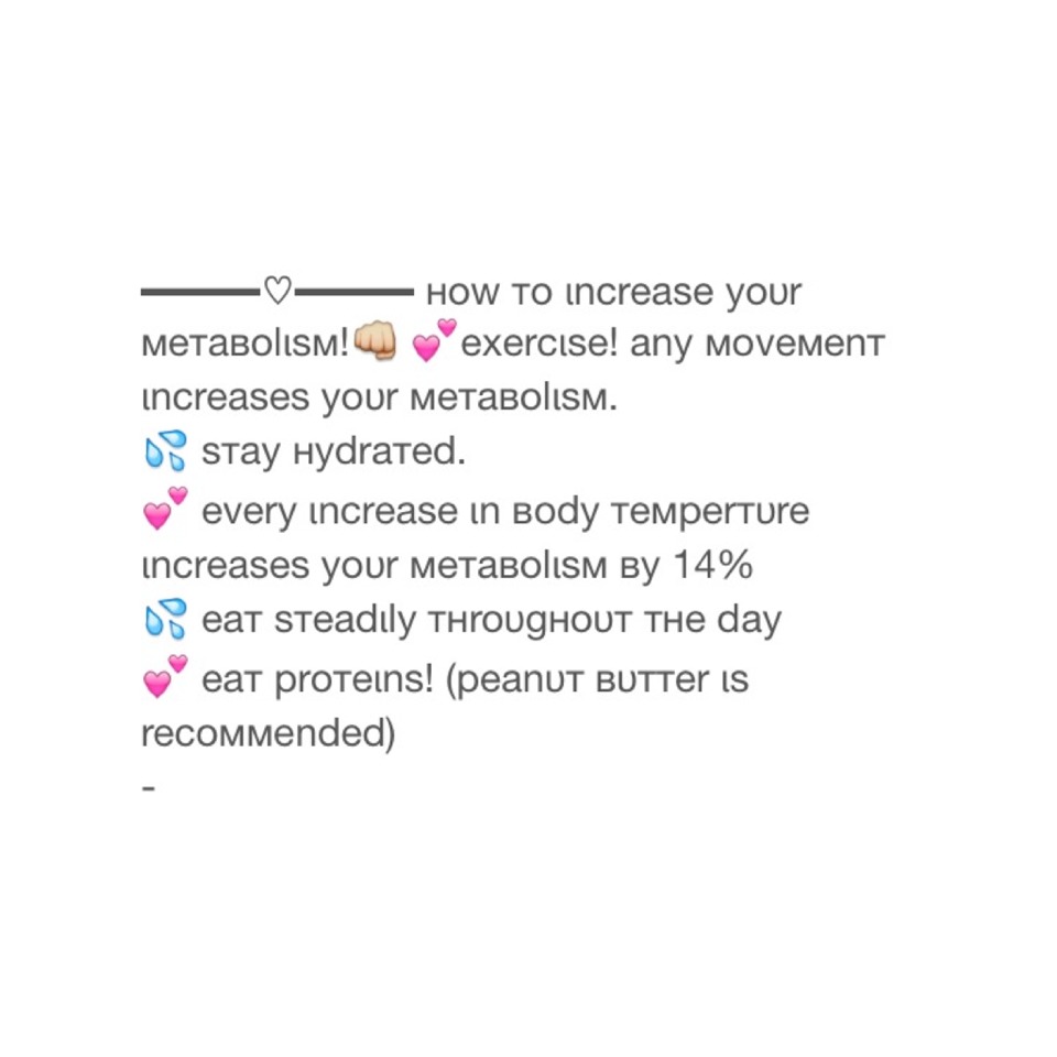 metabolism 30 how over to increase How . Increase  Metabolism To Courtney by Your Musely