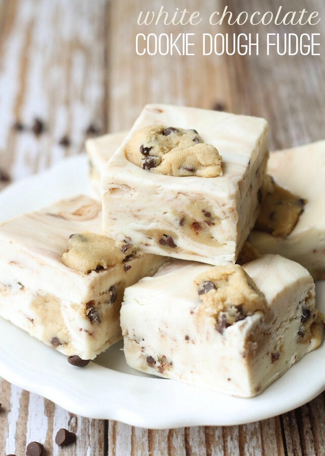 White Chocolate Cookie Dough Fudge Musely