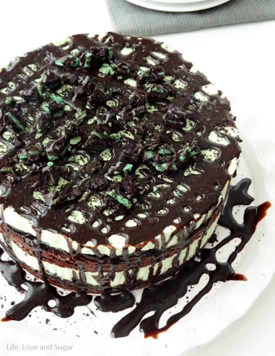 Mint Oreo Brownie Ice Cream Cake Musely