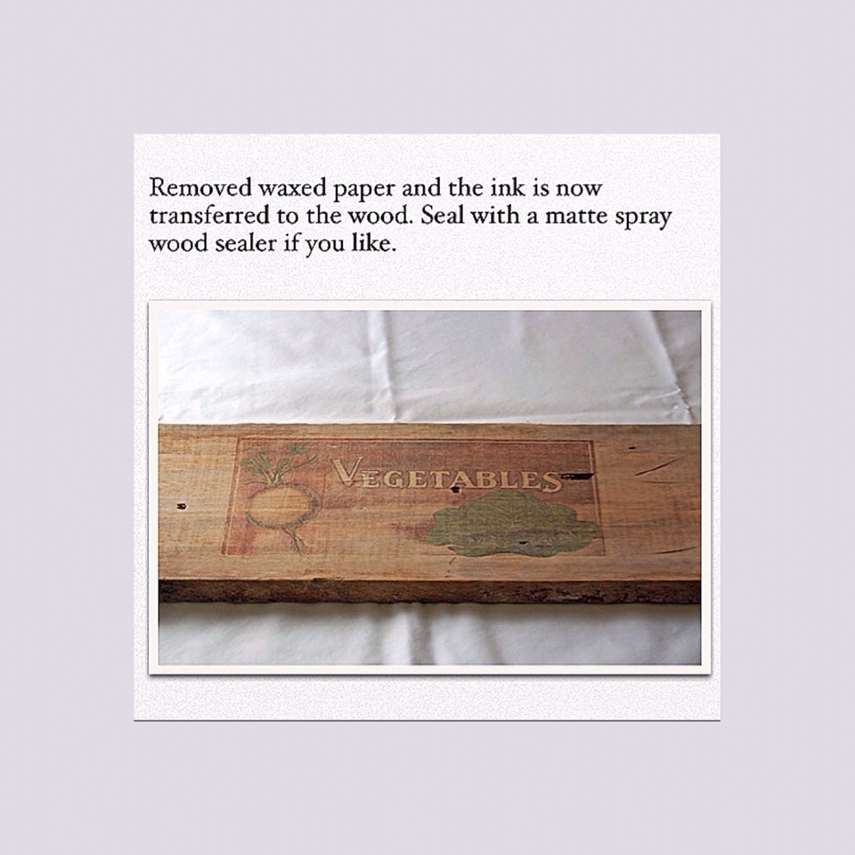 How to Wood Waxed Paper Transfer Musely