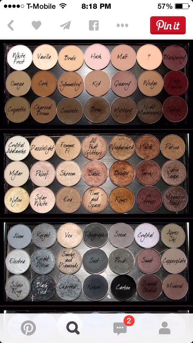 Cool Makeup Color Names Saubhaya Makeup