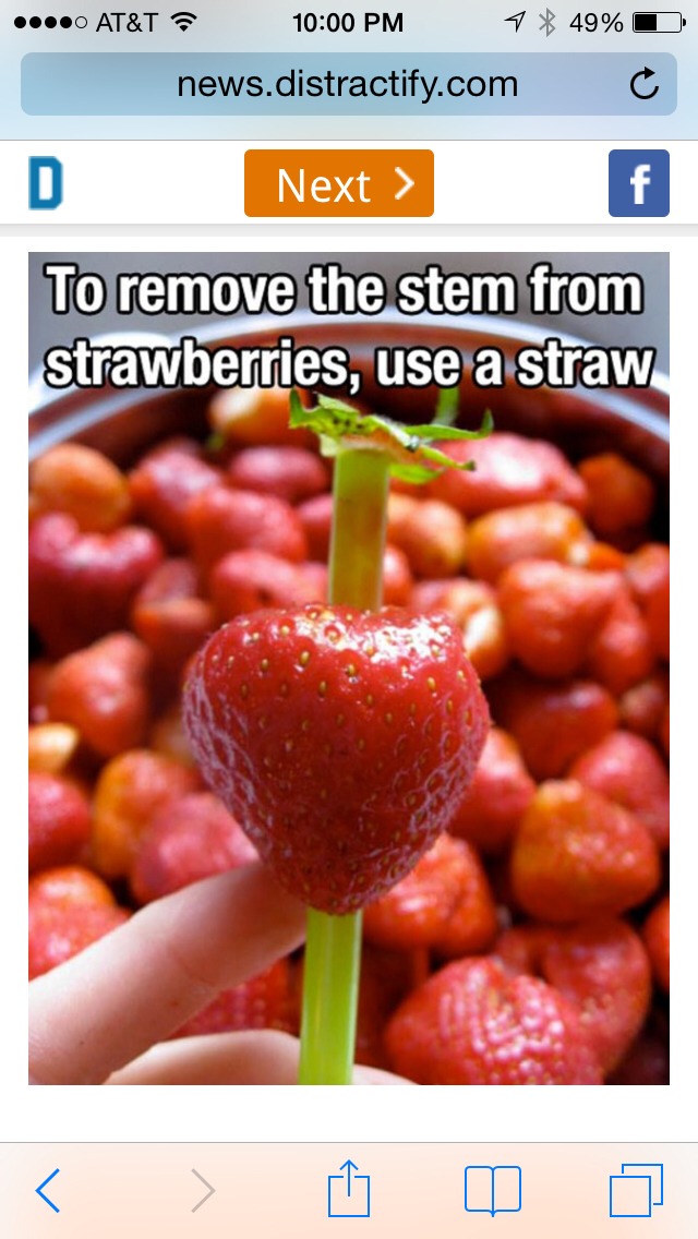 Easy Way To Take The Stem Out Of A Strawberry Musely
