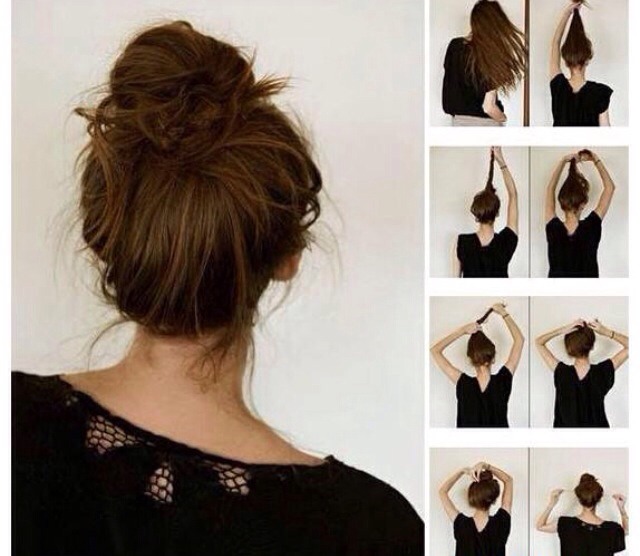Easy Simple Messy Bun By Nicola Cameron Musely