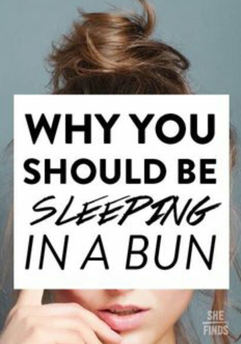 Why You Should Be Sleeping With Your Hair In A Bun By Leaisabella