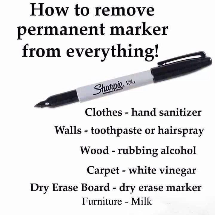 How To Remove Permanent Marker Stains. Great Tip For Parents ) Musely