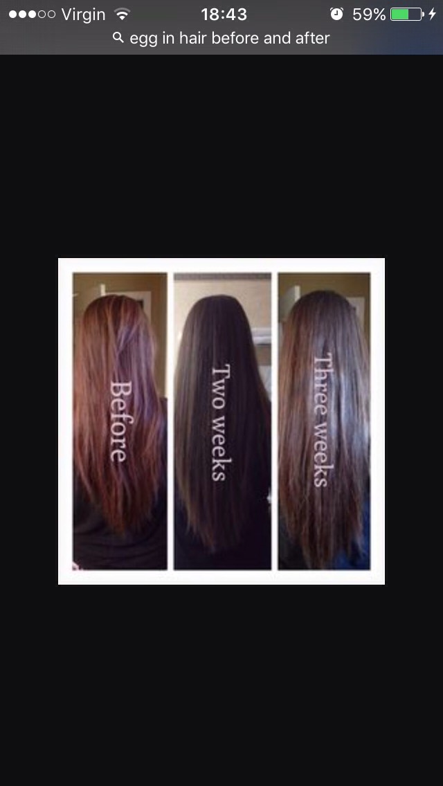 Egg Hair Wash Before And After Musely