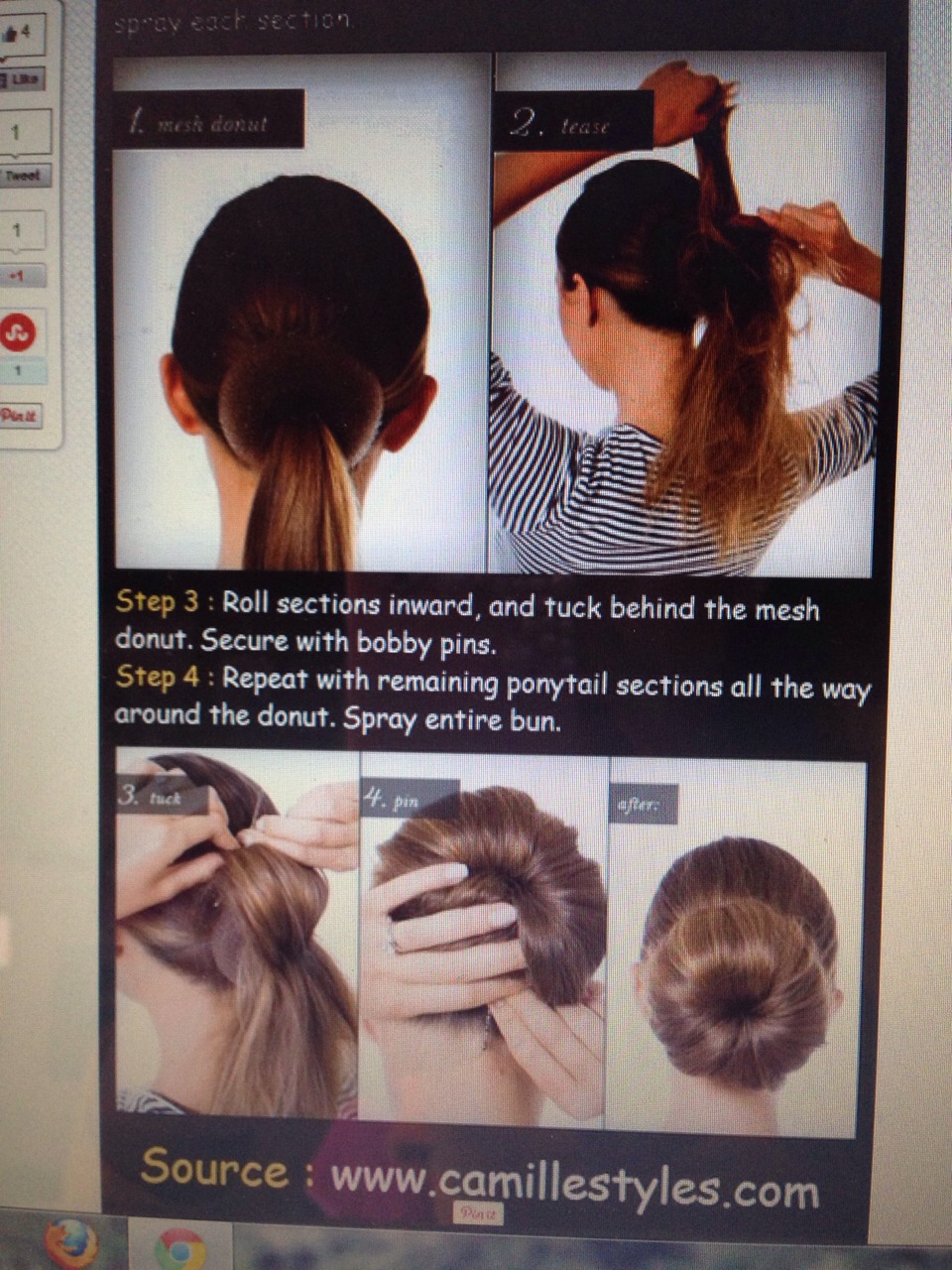 How To Do A Ballerina Bun Using A Donut By Beatriz Rivera Musely