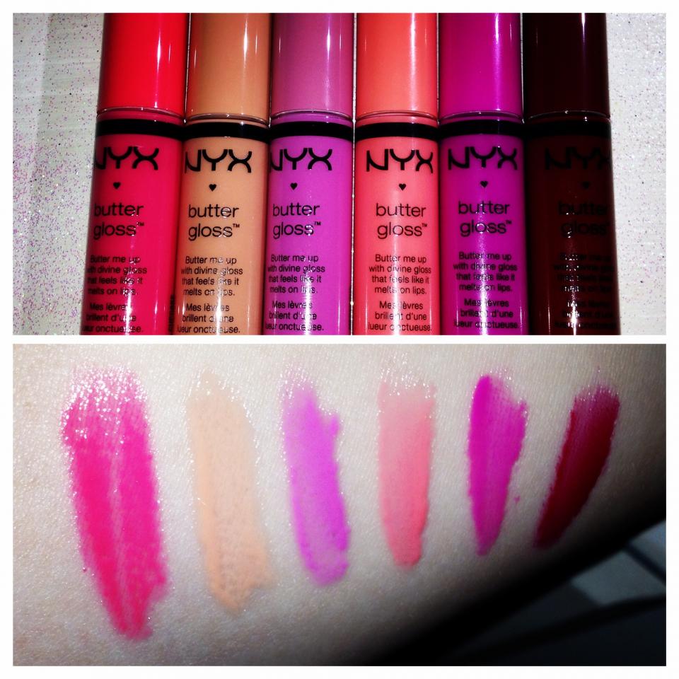 NYX Butter Gloss Swatches Musely