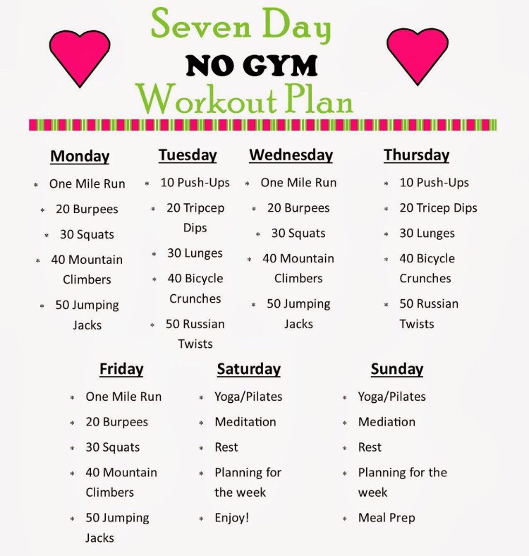 7 Day No Gym Workout Plan By Anita Singh Musely