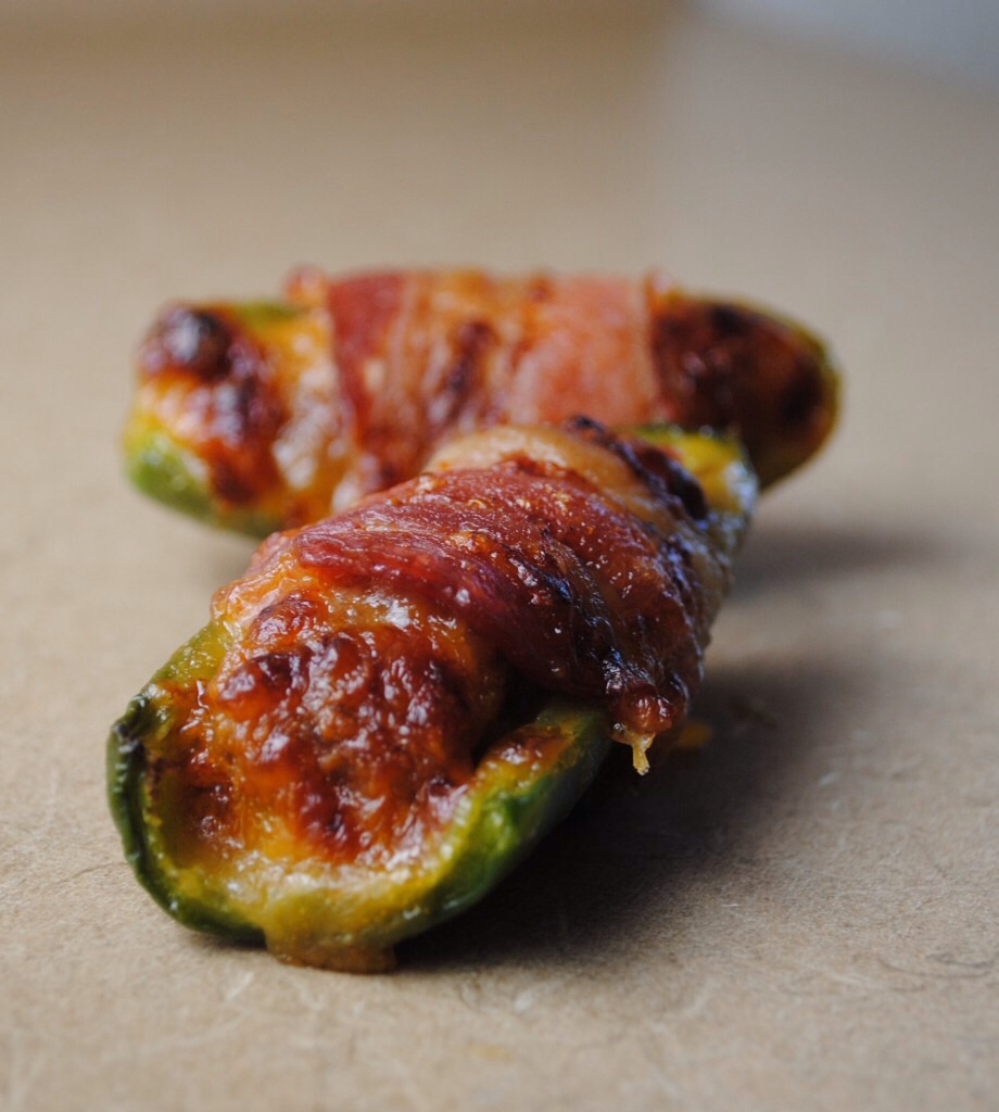 Jalape os Filled With Cheese Wrapped In Bacon Musely