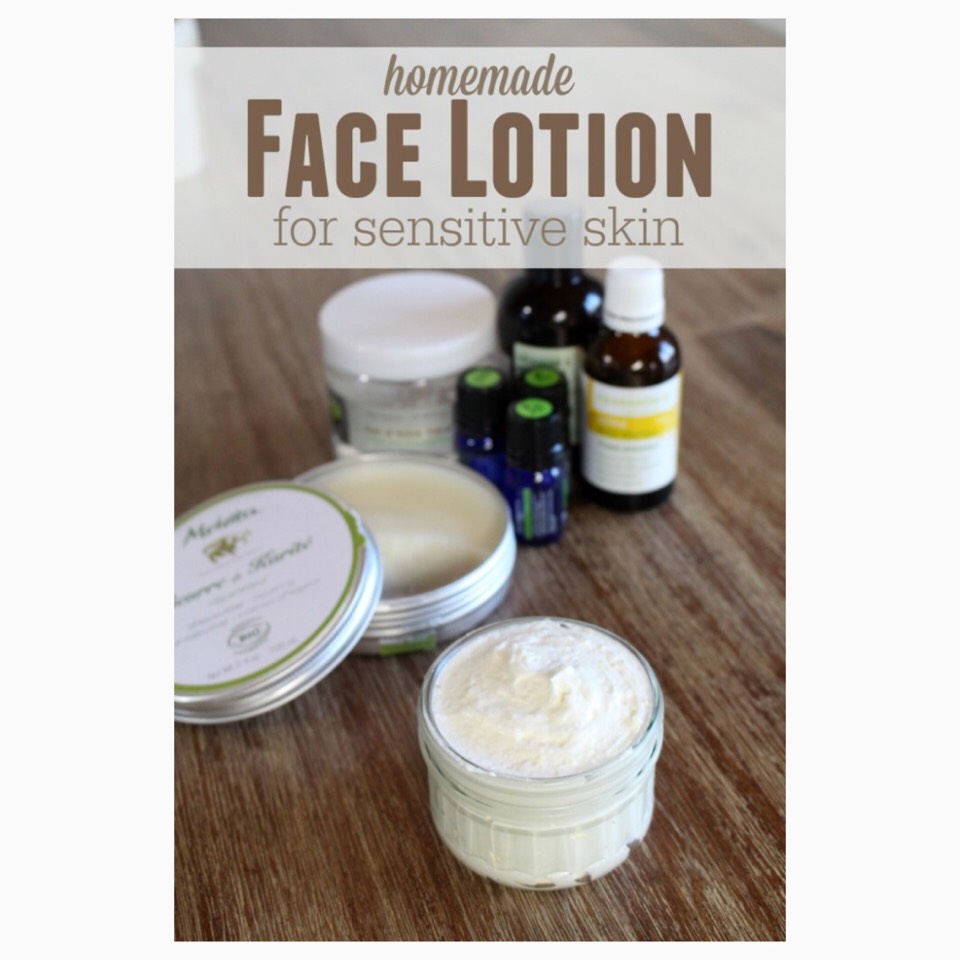 HOMEMADE FACE LOTION for SENSITIVE SKIN that WONT CLOG PORES! Musely