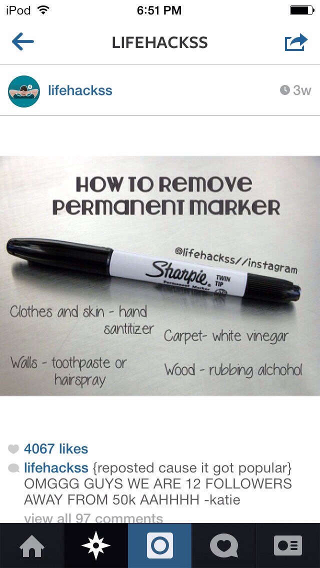 How To Get Sharpie Out Of Different Things Musely