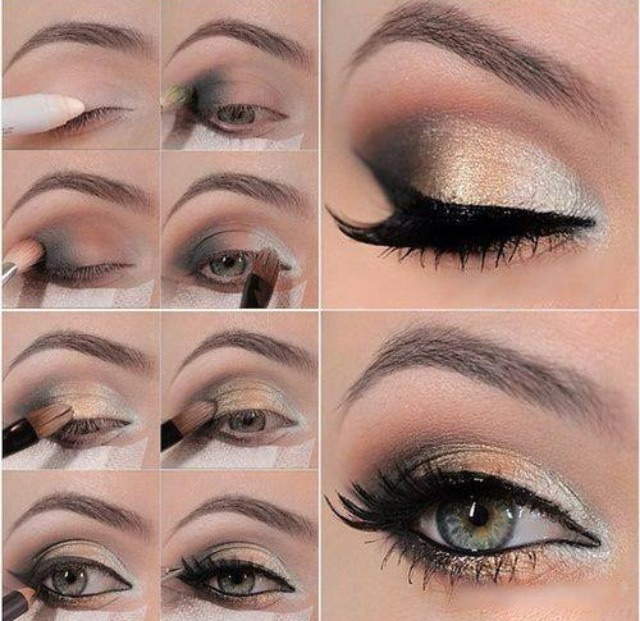 Nice N Easy Step By Party Eye Makeup Pictorial Rida Khalid Eye Makeup Pictorial By Rida Khalid