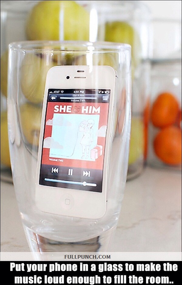 Put Your Phone In A Glass For Better Sound Quality Musely