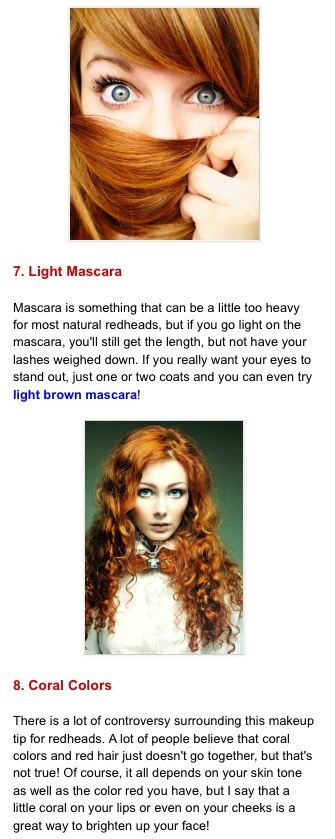 Makeup Tips And Tricks For Redheads By Lindsay