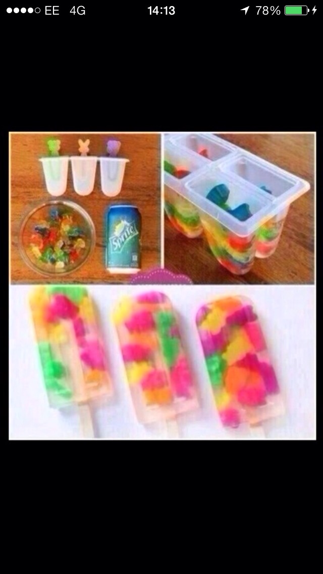 Jelly Babies & Sprite Ice Lollies Musely