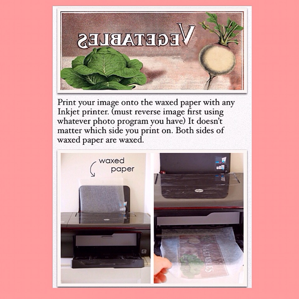 How to Wood Waxed Paper Transfer Musely