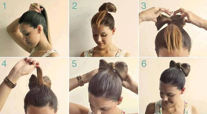 Step By Step Cute Bow Bun For Long And Medium Hair By Shannon