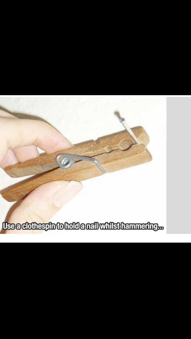 A Good Way To Hold A Nail While Hammering Musely