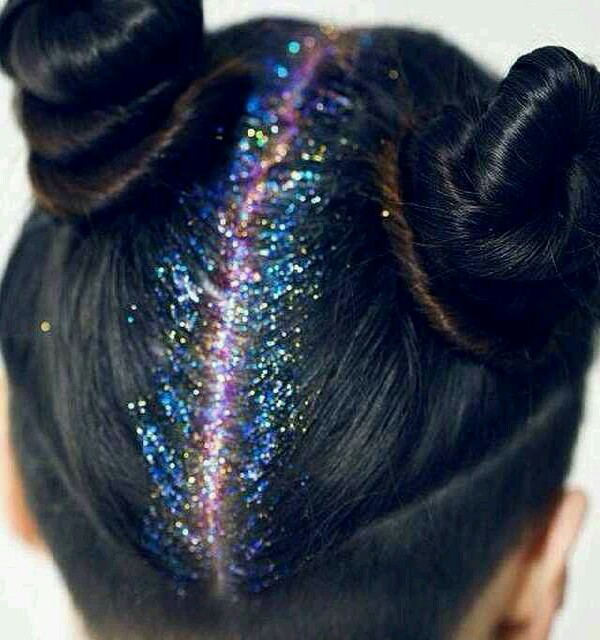 🌟DIY Adorable Glitter Hair Part. So cute for a little girl🌟 Musely