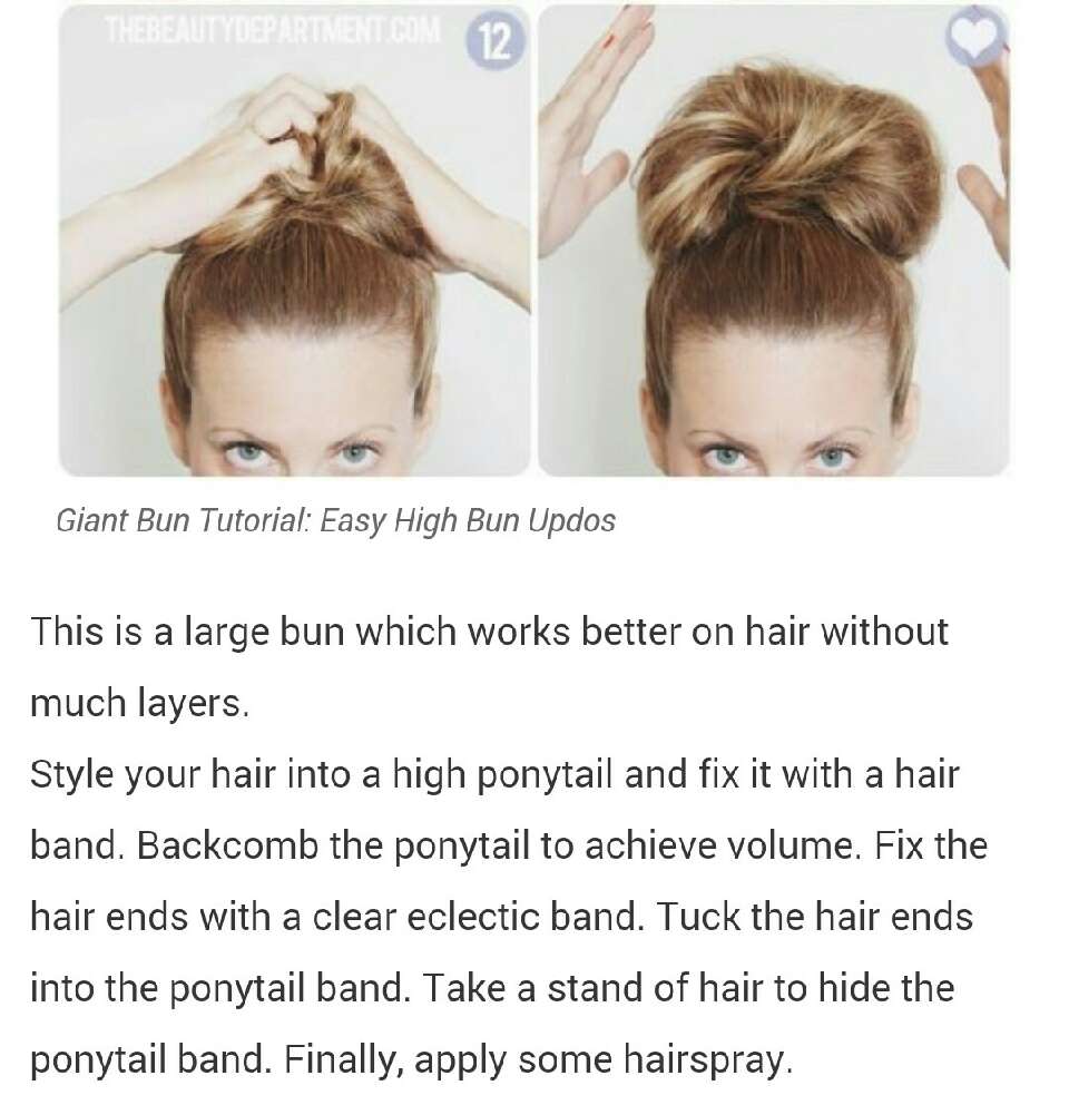 Easy Giant Hair Bun Tutorial By Whitney Silja Musely